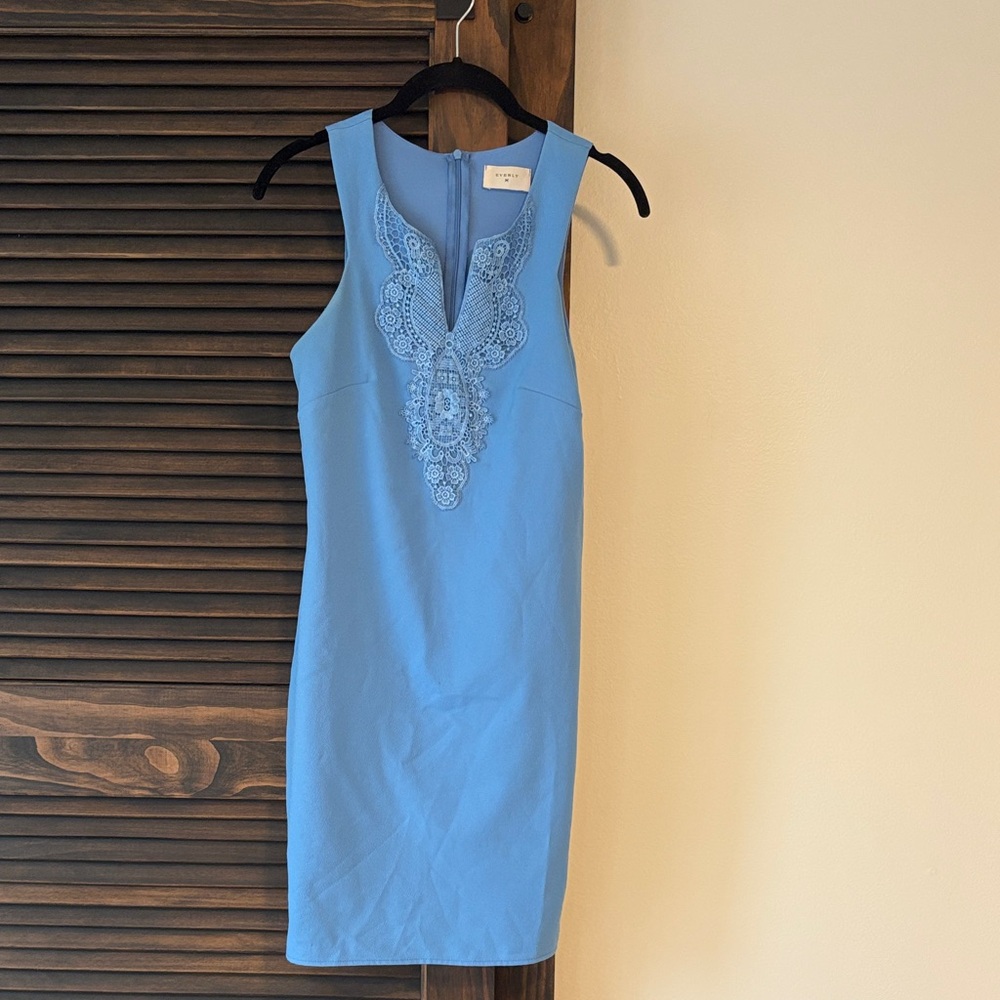 Everly Sky Blue Sleeveless Mini Dress